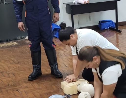 Foto - 2025. AGO.Treinamento primeiros socorros aos Agentes de endemias
