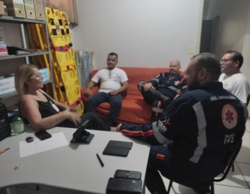 Foto - Treinamento SAMU - Pederneiras