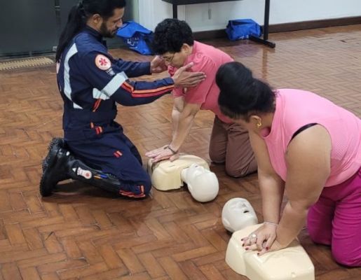 Foto - 2025. AGO.Treinamento primeiros socorros aos Agentes de endemias
